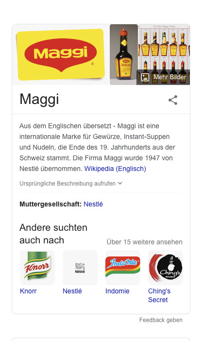 Nestlé™, Maggi™