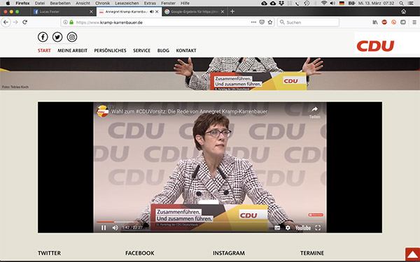 Annegret Kramp-Karrenbauer – Bewerbungsrede · I