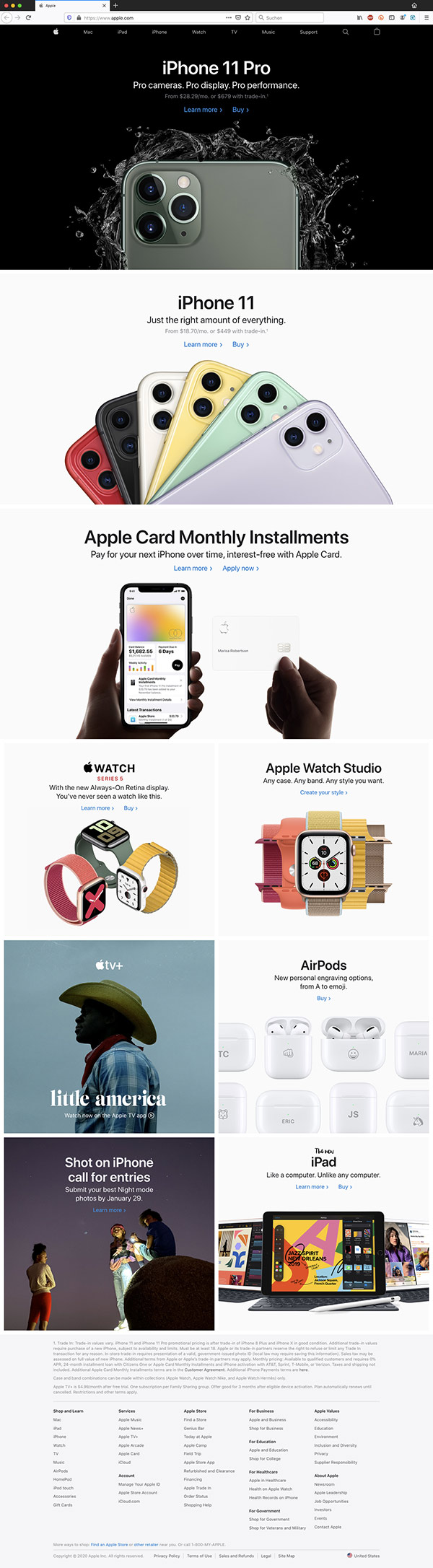 Apple™ Homepage — 0004-01-25 (de/ge)