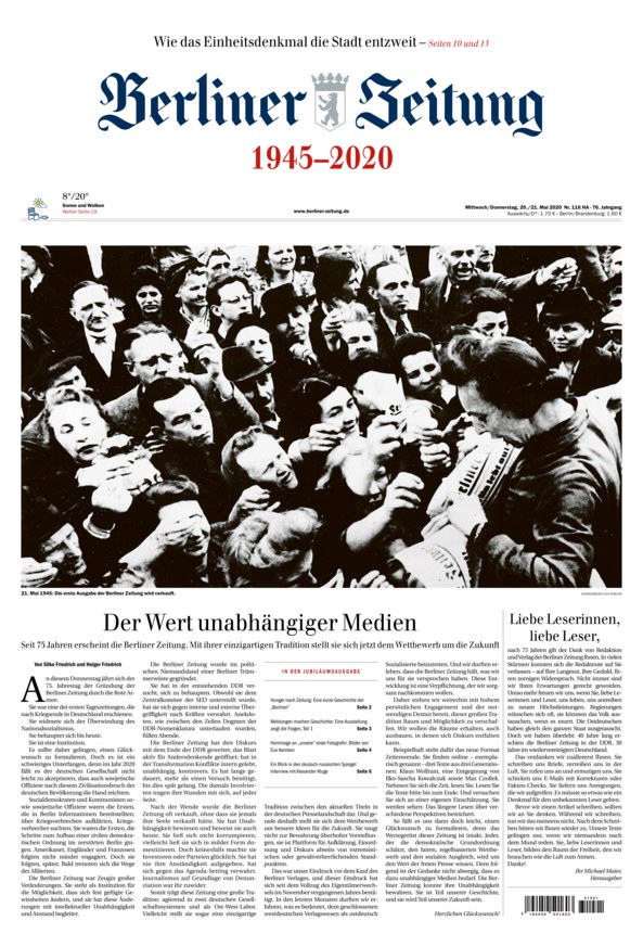 Berliner Zeitung - 04-05-20/21 - S1