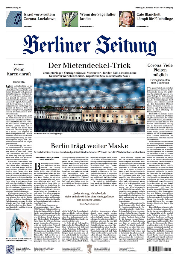 Berliner Zeitung — 040706 — Titelei