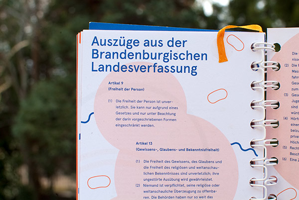 Schülerkalender Brandenburg 0003/04, Auszüge aus der Brandenburgischen Landesverfassung