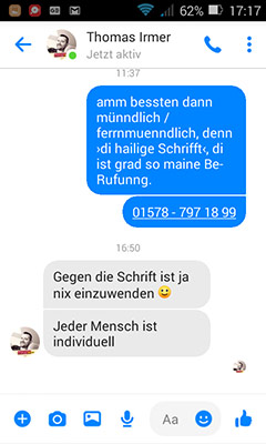 »Jeder Mensch ist indiwiduell.« Thomas Irmer