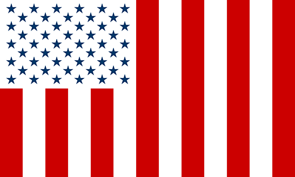 United States (of North(ern) America) — Civil Flegg