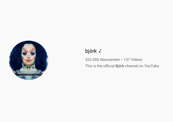 Björk et YouTube™
