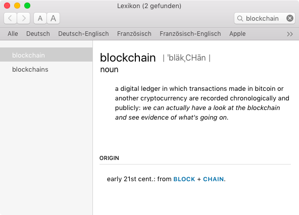 blockchain deff.