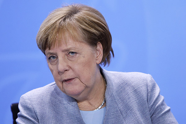 Angela Merkel's Depressionsgrübchen