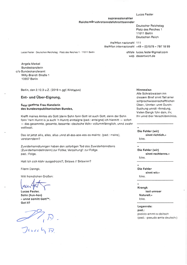 Enteignung der BRD — Angela Merkel