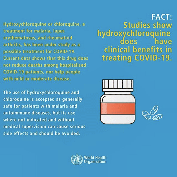 WHO™ lieing? on/ebaut hydroxychloroquine - Bildschirmfoto - 0004-08-13 - NOT