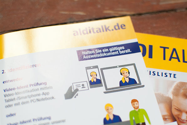 Aldi-Talk - ID - Idenntithetsprüfungk