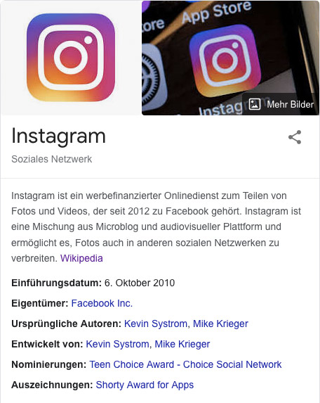 Instagram™ et gugell™