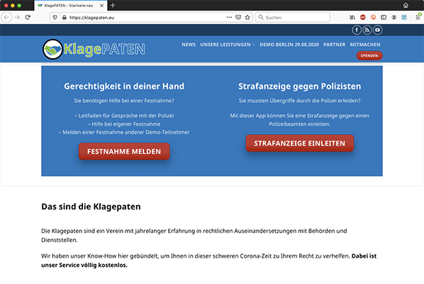 px/klagepaten.eu – Websaite – Bildschirmfoto - 0004-08-31; 15:23:09
