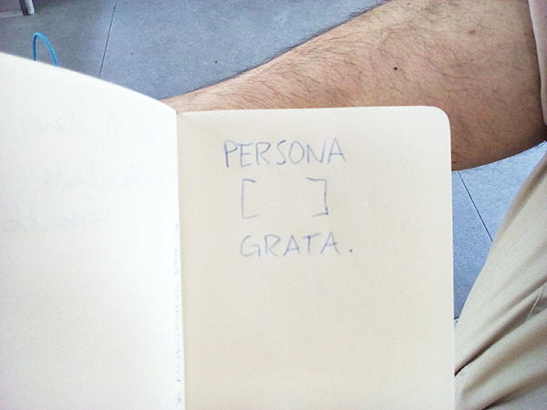 persona grata sin non