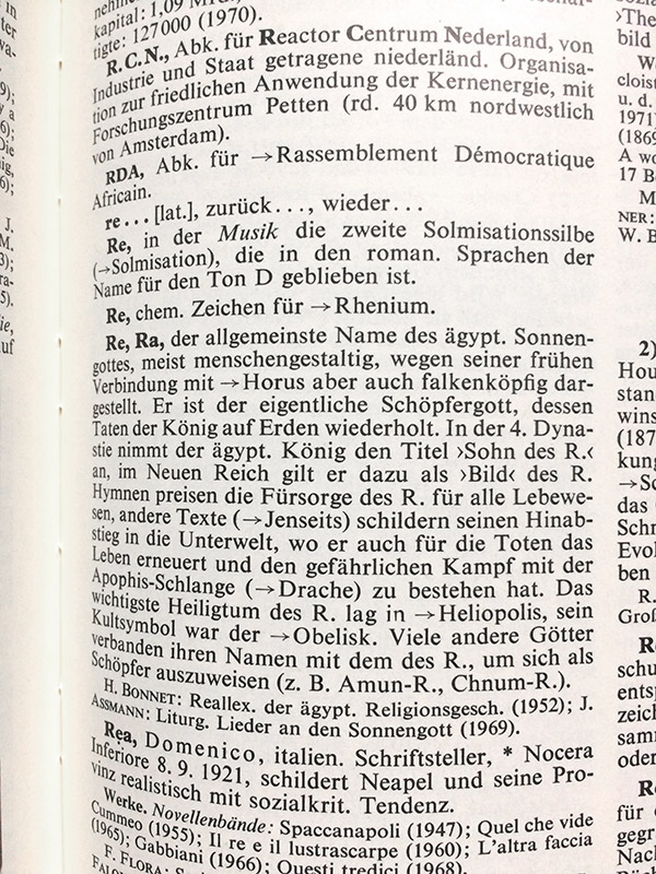 ra - Re - re - Brockhaus. 17. Auflage 1972