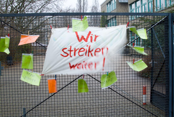 Schulstreik Reinhardswald-Grundschule, Berlin-Kreuzberg, März 2015