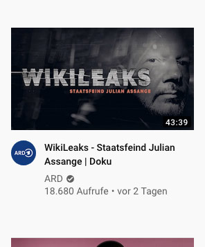 Staatsfeind Julian Assange ARD-Dokumentation – youtube-Preview-Screenshott