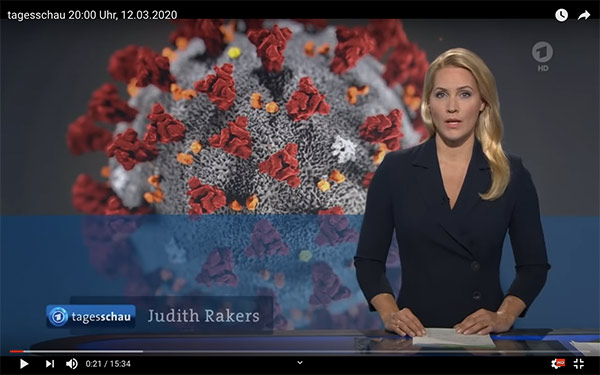 Tagesschau™, feet. Rakers™, Judith, Cornoa™-Special fomm 12. Marsch 0004/2020.