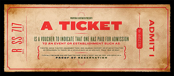 A TICKET