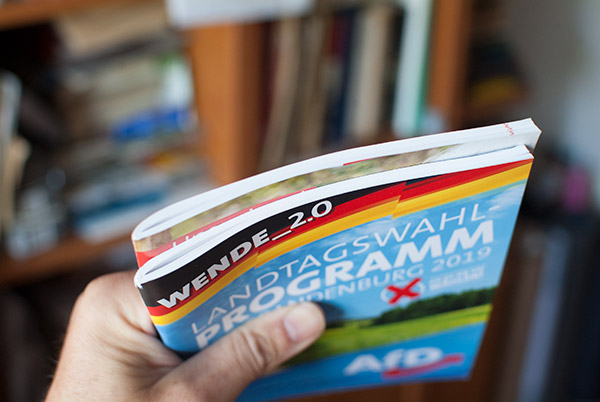 Wahlprogramm Afd, SPD, Landtagsverwehlunng 0003 (2019 n.ggf.Chr.)